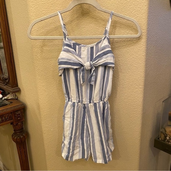 ABERCROMBIE KIDS Blue & White Striped Romper Size 9/10 Yrs - Picture 1 of 9